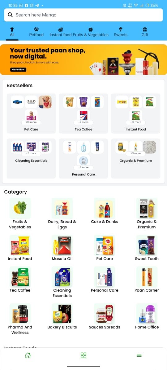 Vendor App Screenshot